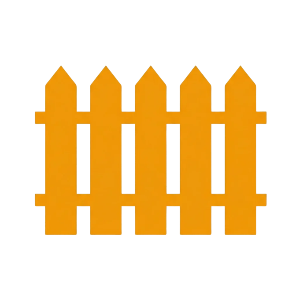 Orange Fencing Icon