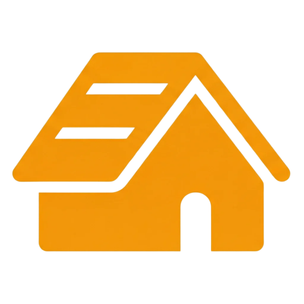 Orange Roofing Icon